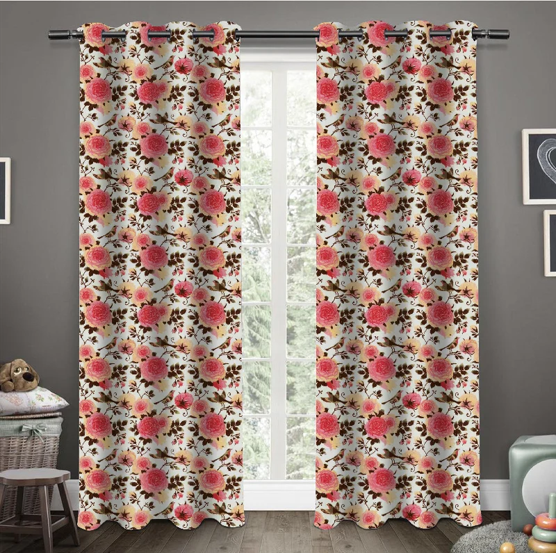 Cotton Isabella 7ft Door Curtains Pack Of 2