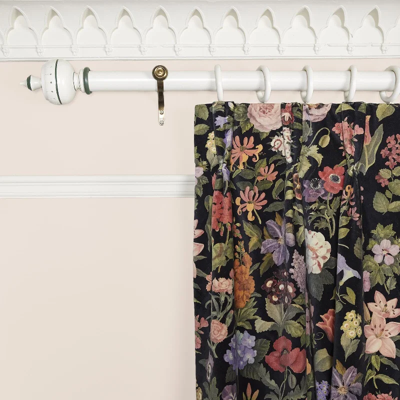 FLORALIA Velvet Curtain - Noir