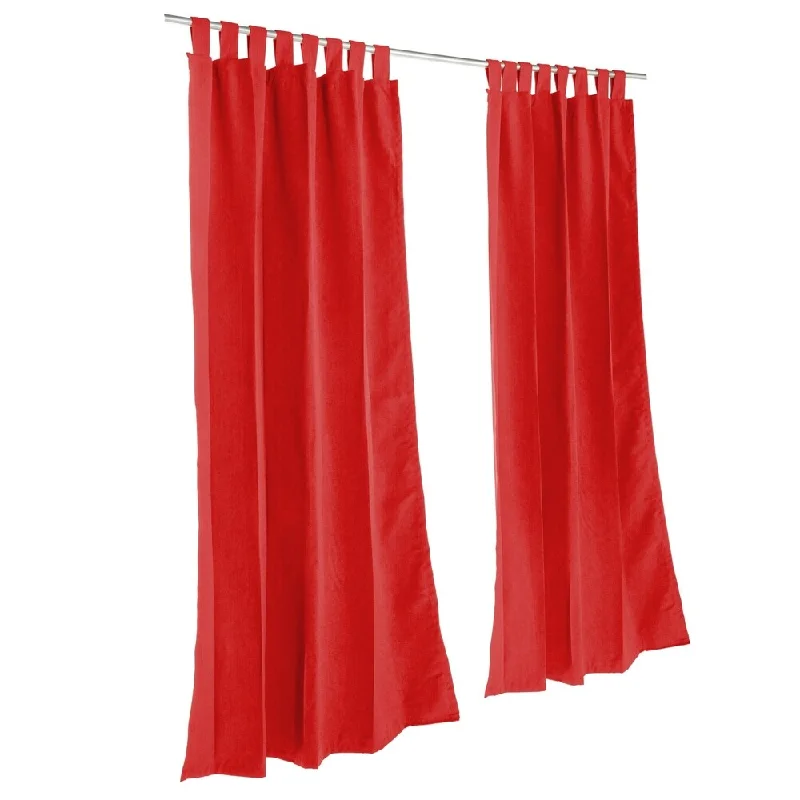 Pawleys Island Sunbrella Curtain - Canvas Jockey Red