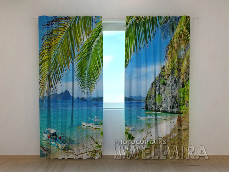 Photo Curtain Sand Coast