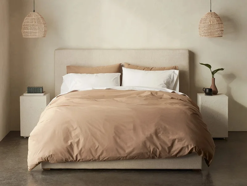 300 Thread Count Organic Percale Duvet Cover - Renewed