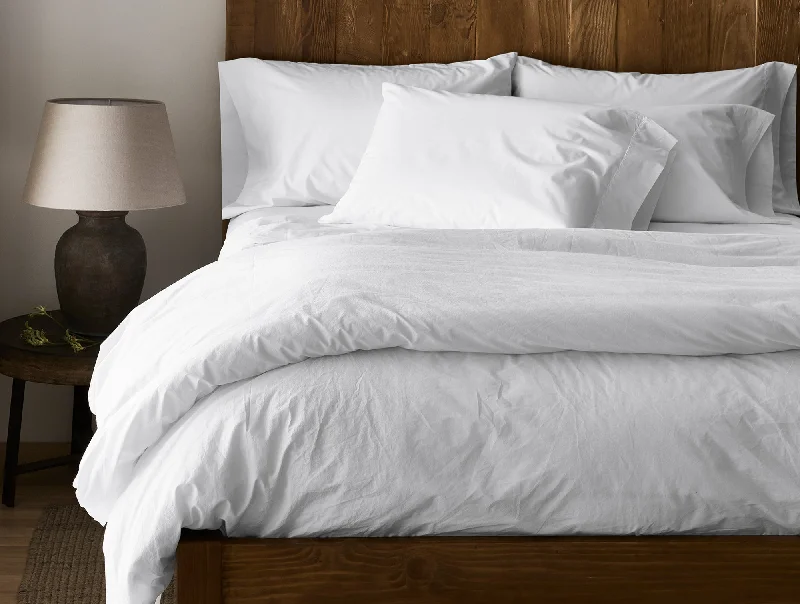 300 Thread Count Organic Percale Duvet Cover - Renewed