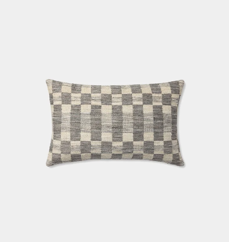 Adams Pillow Charcoal / Ivory