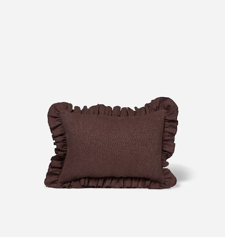 Anika Ruffle Lumbar Pillow 14" x 20"