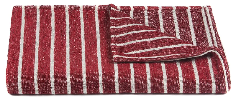 Aria Collection Throw in Red & White