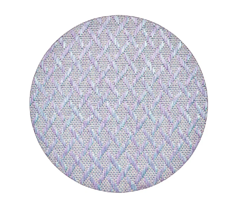 Basketweave Placemat in Lilac & Blue