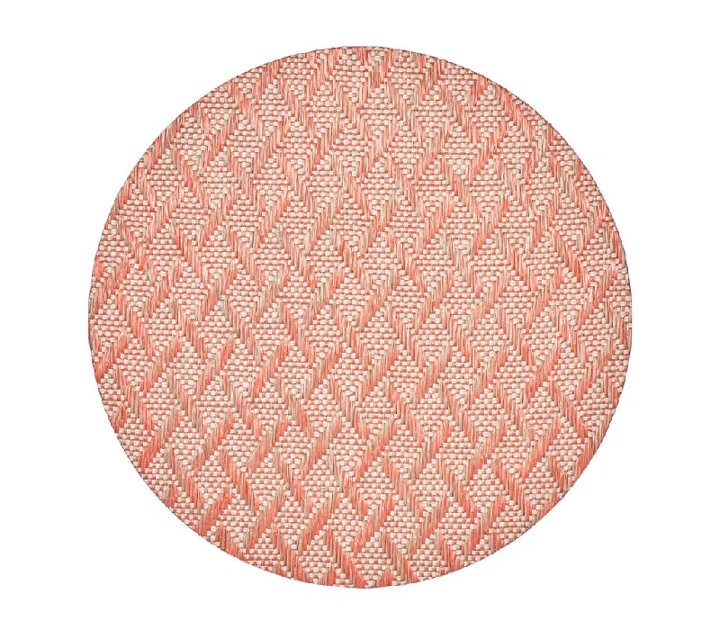 Basketweave Placemat in Natural & Orange