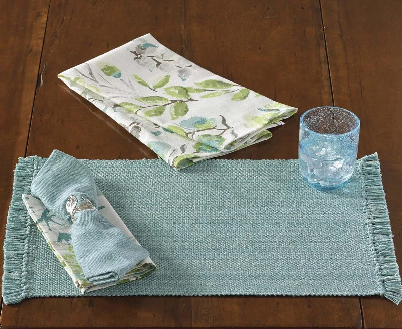 Casual Classics Linens Placemat - Water Blue Set Of 6 Park Designs