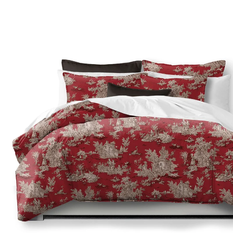 Chateau Red/Black Bedding