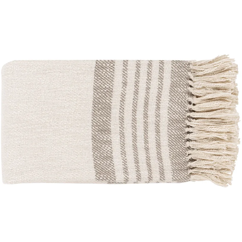 Chamonix Hand Woven Throw in Taupe