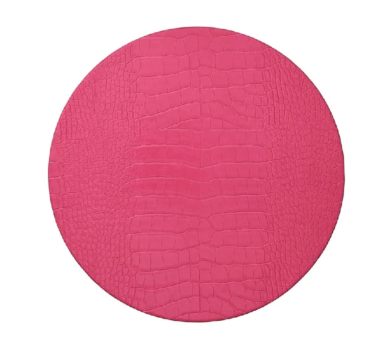 Croco Placemat in Fuchsia, Set of 4