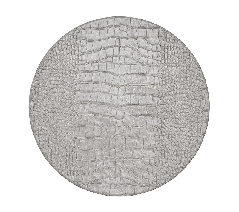 Croco Placemat in Gray, Set of 4