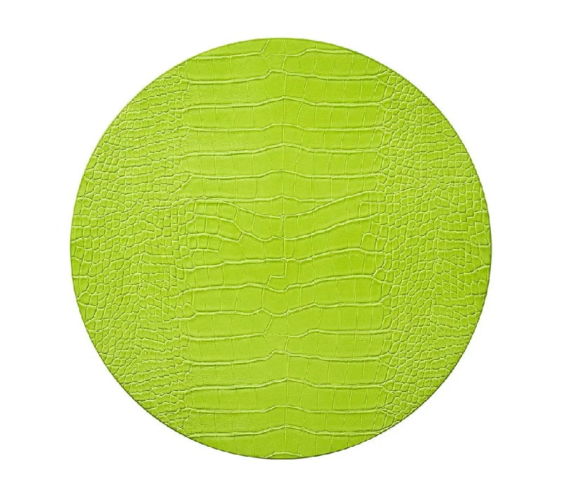 Croco Placemat in Citron, Set of 4