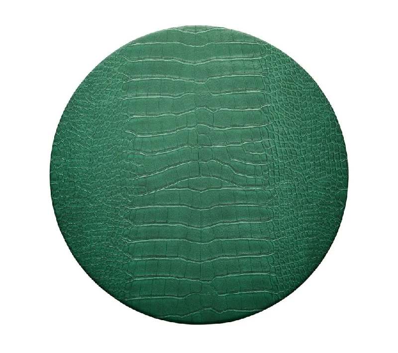 Croco Placemat in Emerald, Set of 4