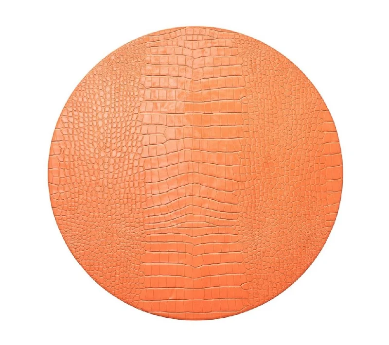 Croco Placemat in Orange, Set of 4