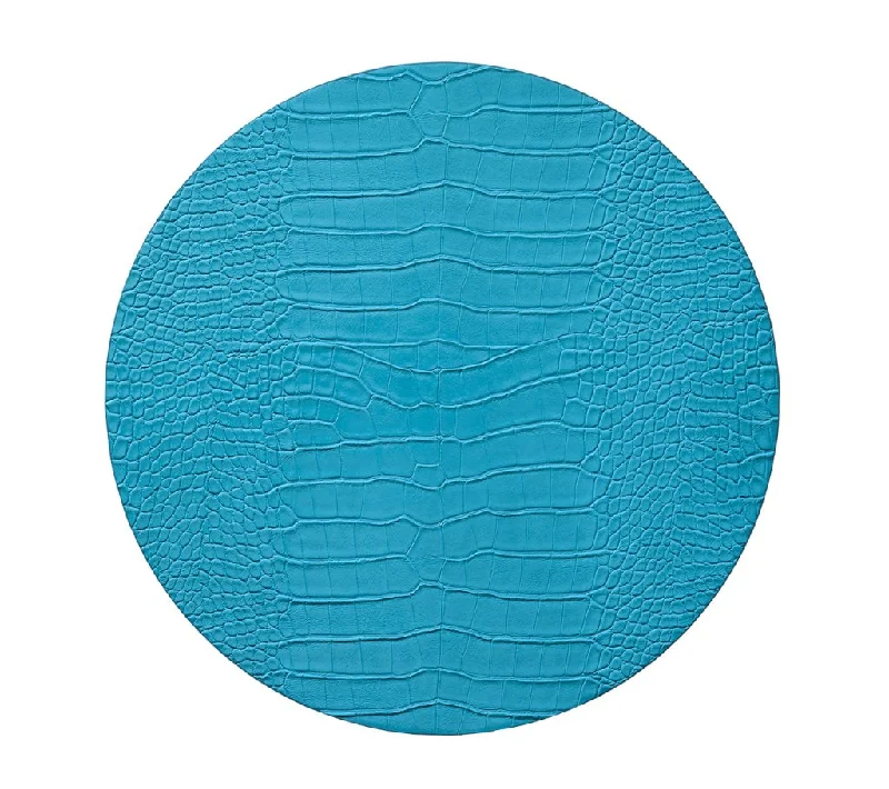 Croco Placemat in Turquoise, Set of 4