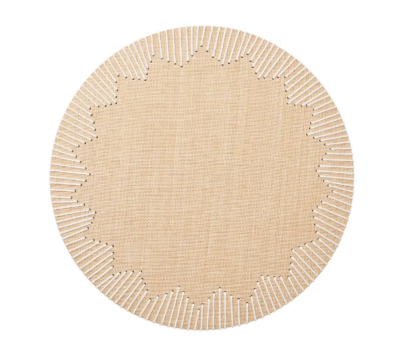 Dream Weaver Placemat in Natural & White, Set of 4