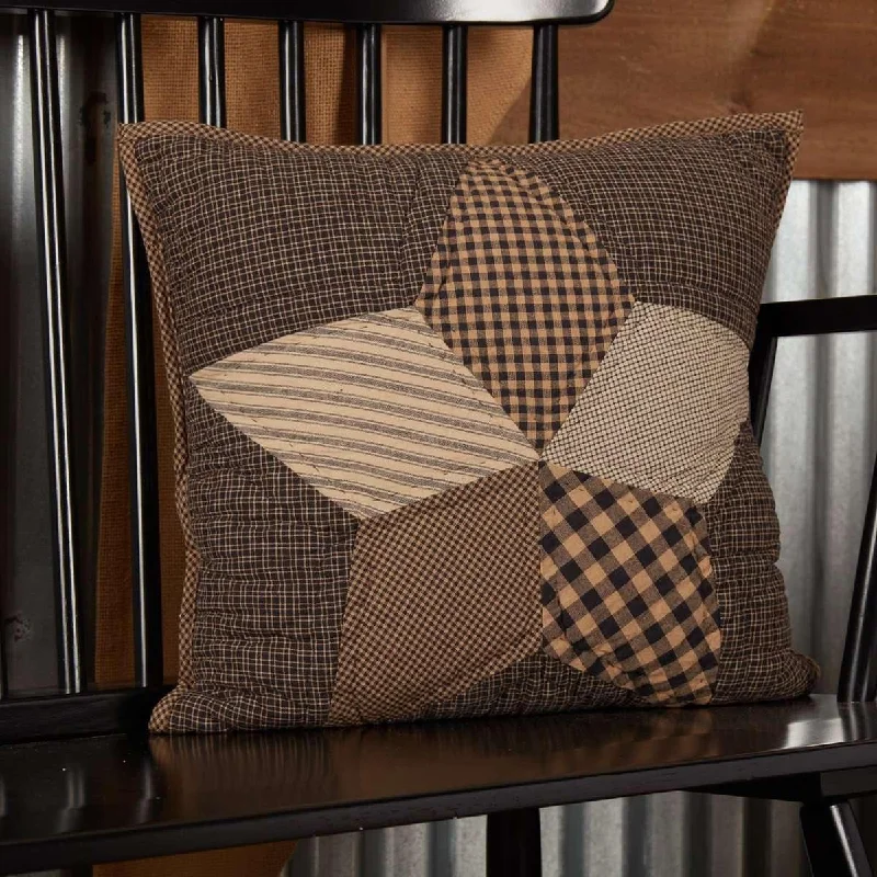 Farmhouse Star Pillow Quilted 16x16