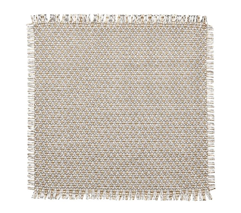 Fringe Placemat in Gold & Silver, Set of 4