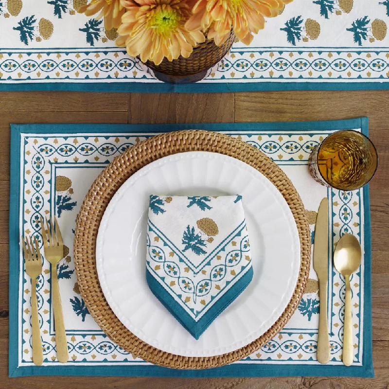 Gaya Teal & Marigold Placemat | Set of 4