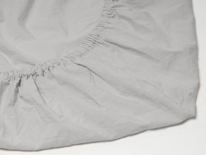 Organic Crinkled Percale Crib Sheet