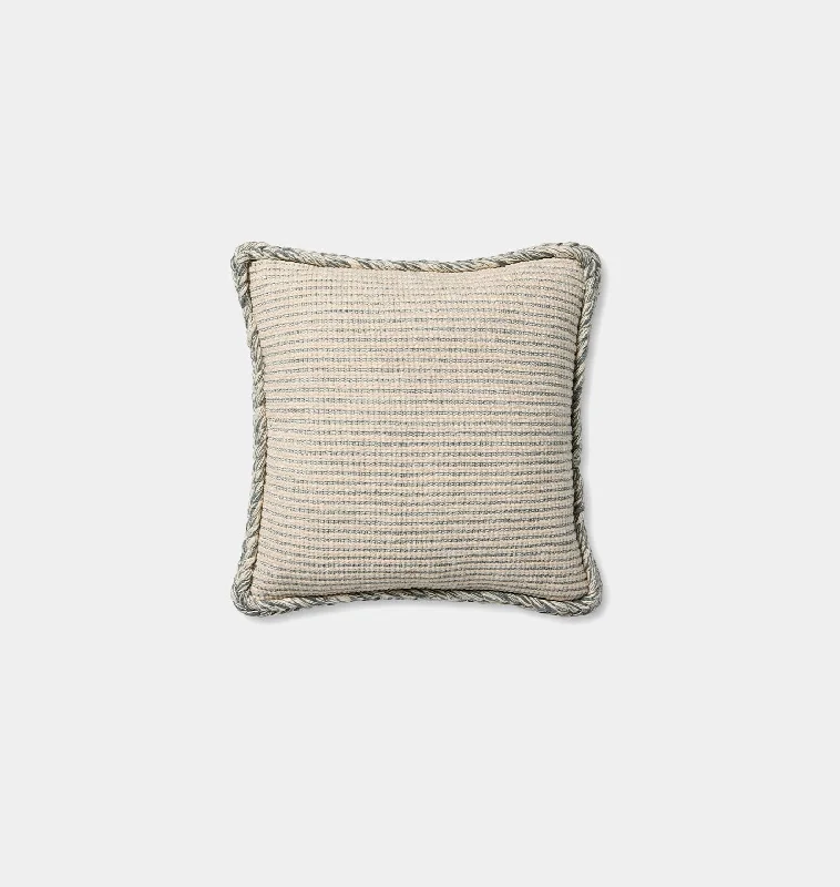 Oroville Pillow Natural / Blue 18" x 18"