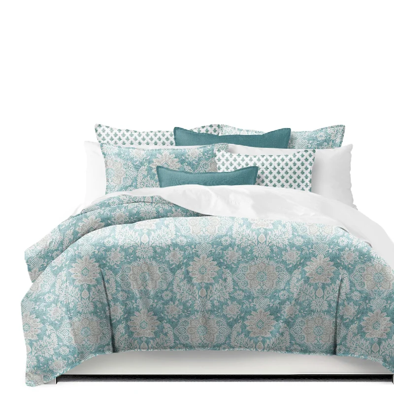 Osha Aqua/Teal Bedding