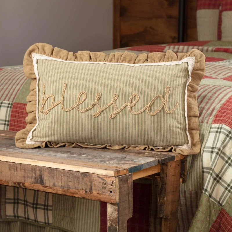 Prairie Winds Blessed Pillow 14x22 VHC Brands