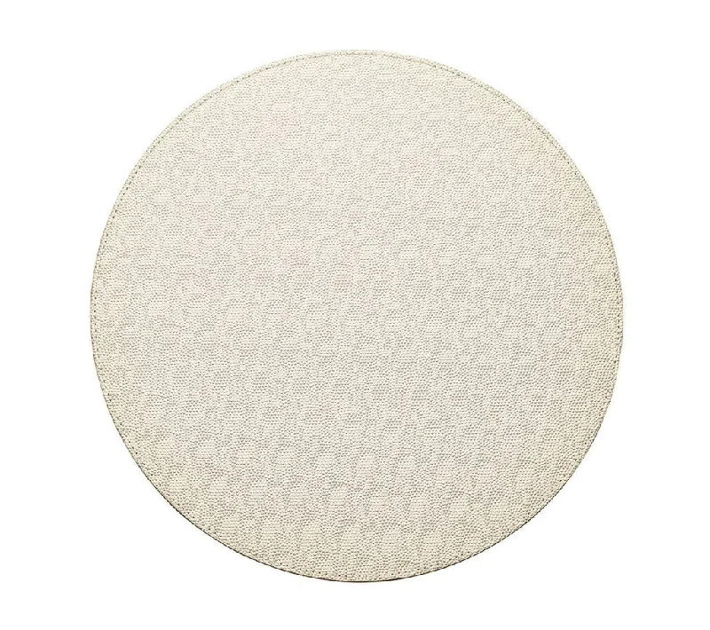 Shagreen Placemat in Pearl, Set of 4