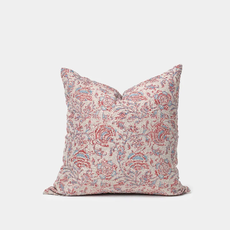 Shenaz Vintage Red and Blue Pillow