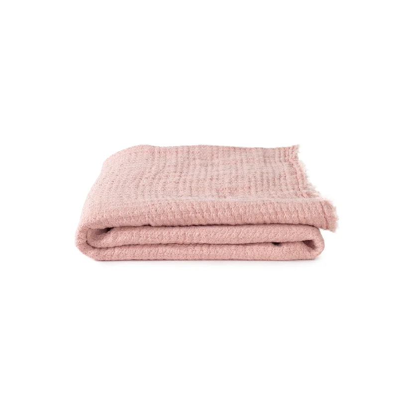 Simple Linen Blush Throw