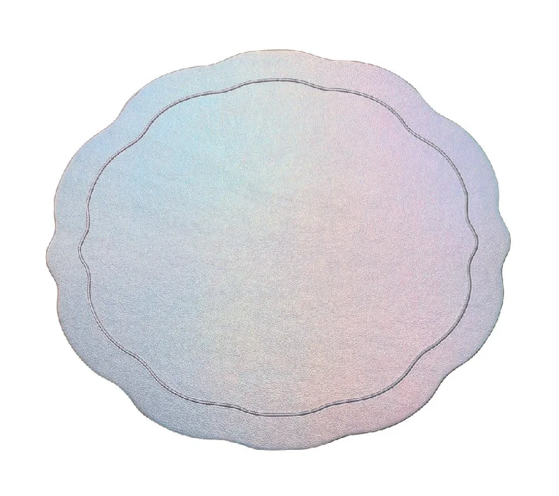 Tailored Placemat in Iridescent Silver, Set of 4