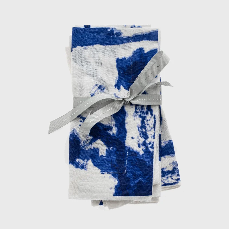 Joanna Buchanan Brushstroke dinner napkins, blue, set of two