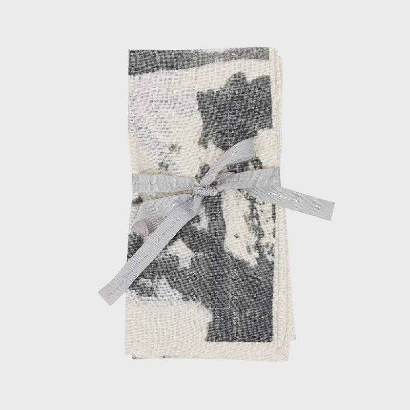 Joanna Buchanan Brushstroke dinner napkins, grey, set of two