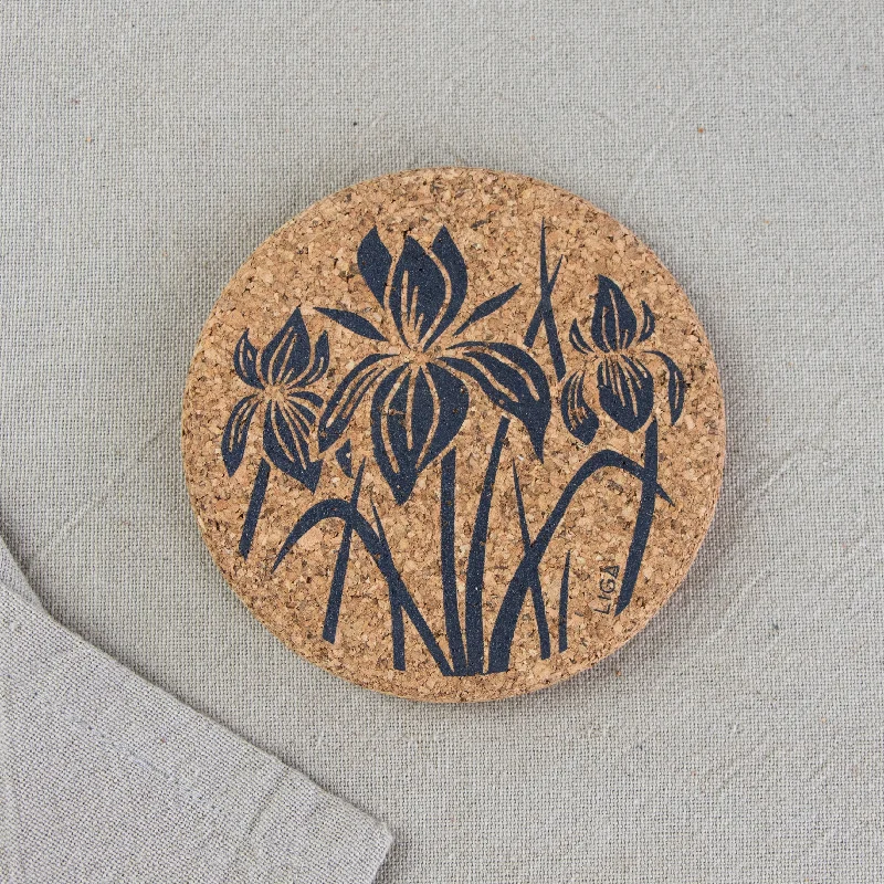 Cork Coaster Iris