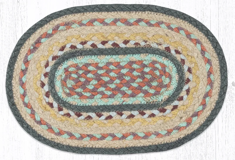 Earth Rugs MS-782 Classic Stucco Oval Swatch 10``x15``