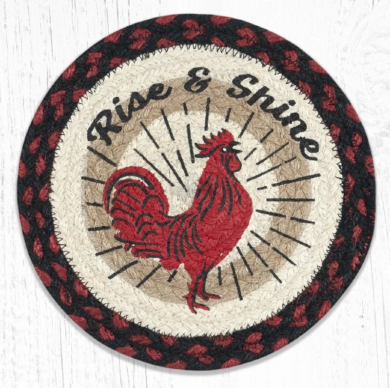 Earth Rugs MSPR-19 Rise & Shine Printed Round Trivet 10``x10``