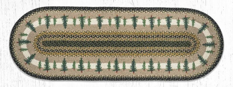 Earth Rugs OP-116 Tall Timbers Oval Patch 2`x6`