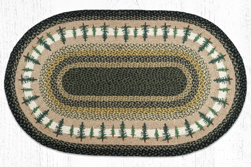 Earth Rugs OP-116 Tall Timbers Oval Patch 3`x5`