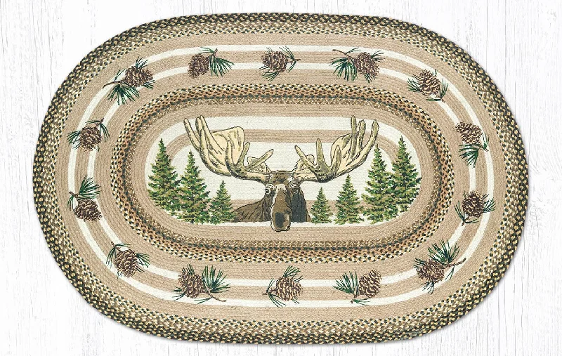 Earth Rugs OP-51 Bull Moose Oval Patch 4`x6`