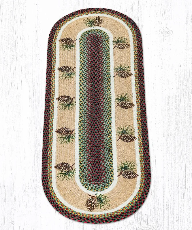 Earth Rugs OP-81 Pinecone Oval Patch 2`x6`