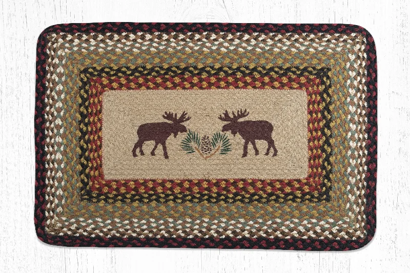 Earth Rugs PP-19 Moose/Pinecone Oblong Patch 20``x30``