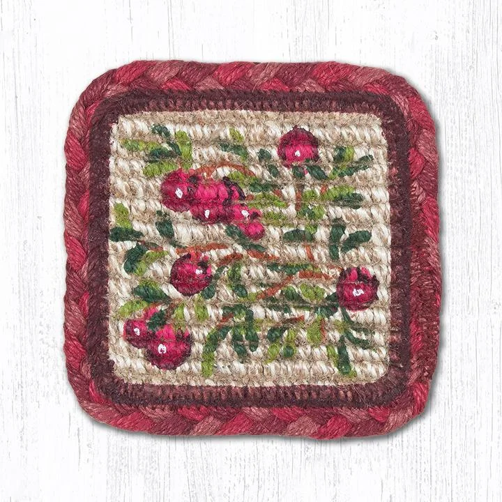 Earth Rugs WW-390 Cranberries Wicker Weave Swatch 10``x15``