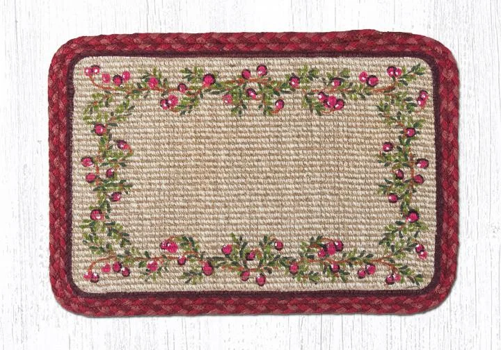 Earth Rugs WW-390 Cranberries Wicker Weave Trivet