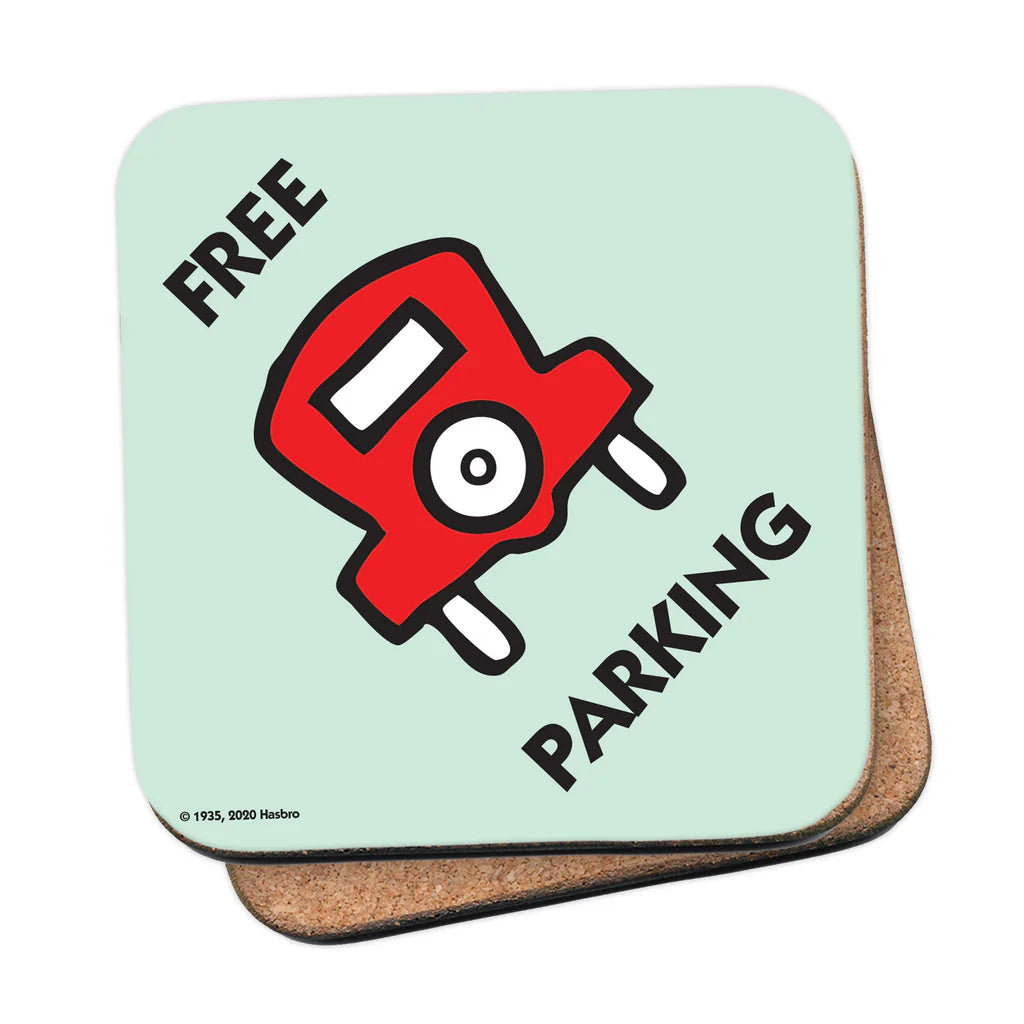 Free Parking Monopoly Coaster