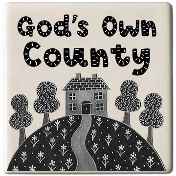 God's Own County Ceramic Coaster