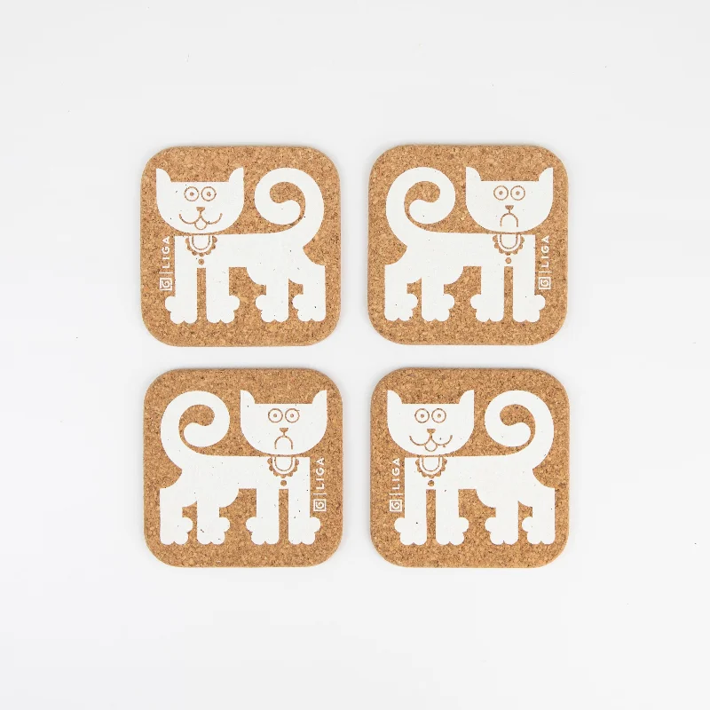 Hornsea Cork Coasters | Happy Cat