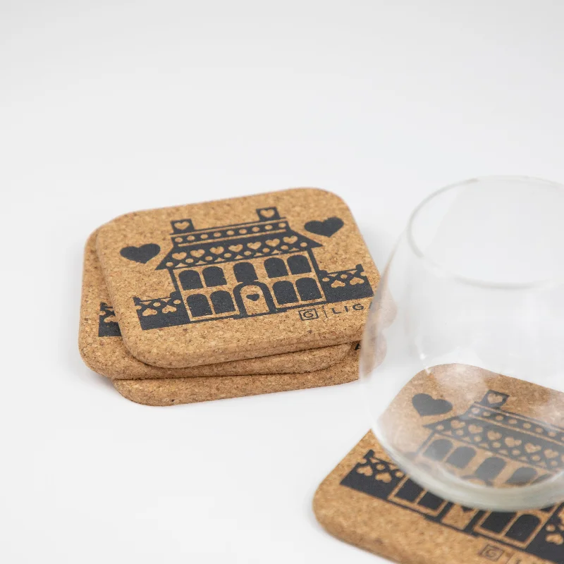 Hornsea Cork Coasters | Houses