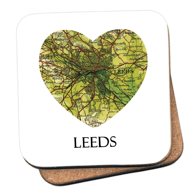 Love Leeds Map Coaster