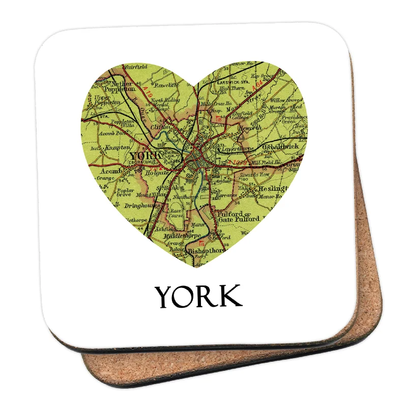 Love York Map Coaster